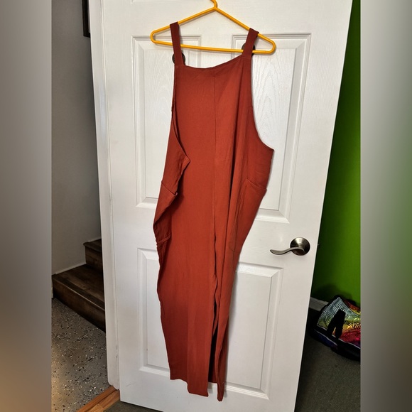 Rust Boho Overalls - Picture 2 of 4